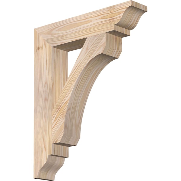 Ekena Millwork Legacy Traditional Smooth Bracket, Douglas Fir, 3 1/2"W x 18"D x 22"H BKT04X18X22LEC01SDF - main
